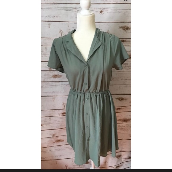 Monteau Dresses & Skirts - NWT Monteau Los Shirt Dress Green Size M Retail